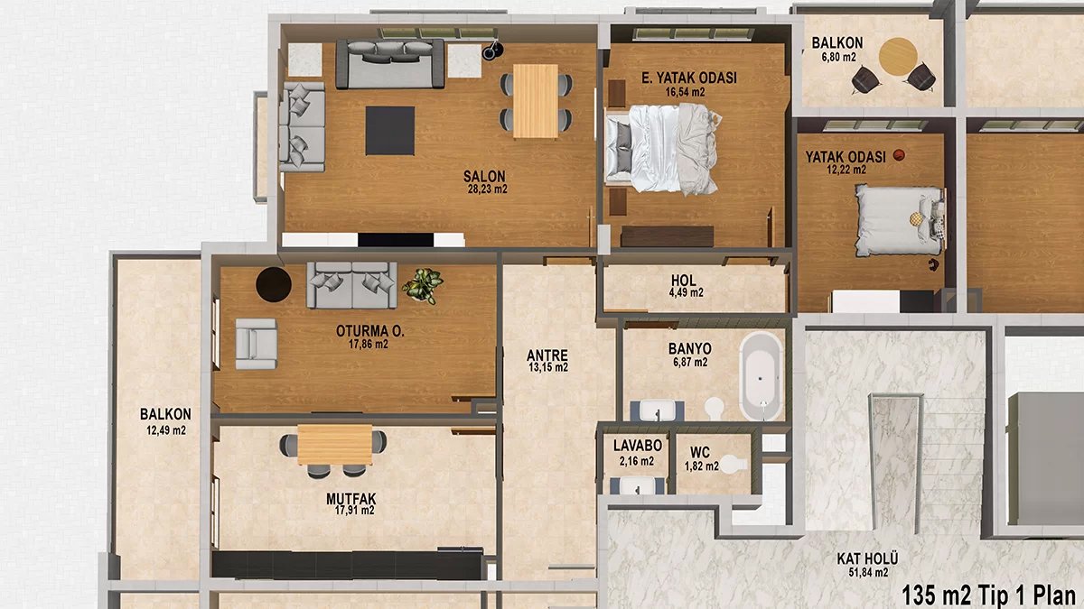 135 m² Plan